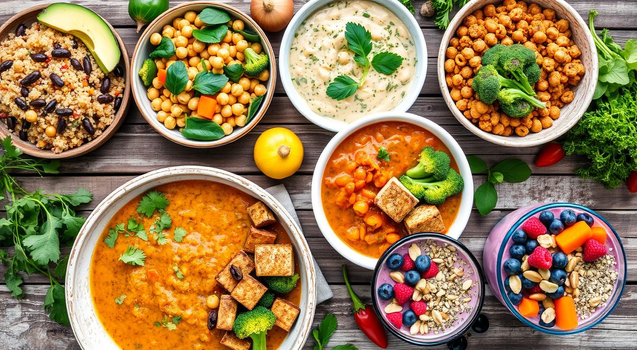 high protein vegan meals